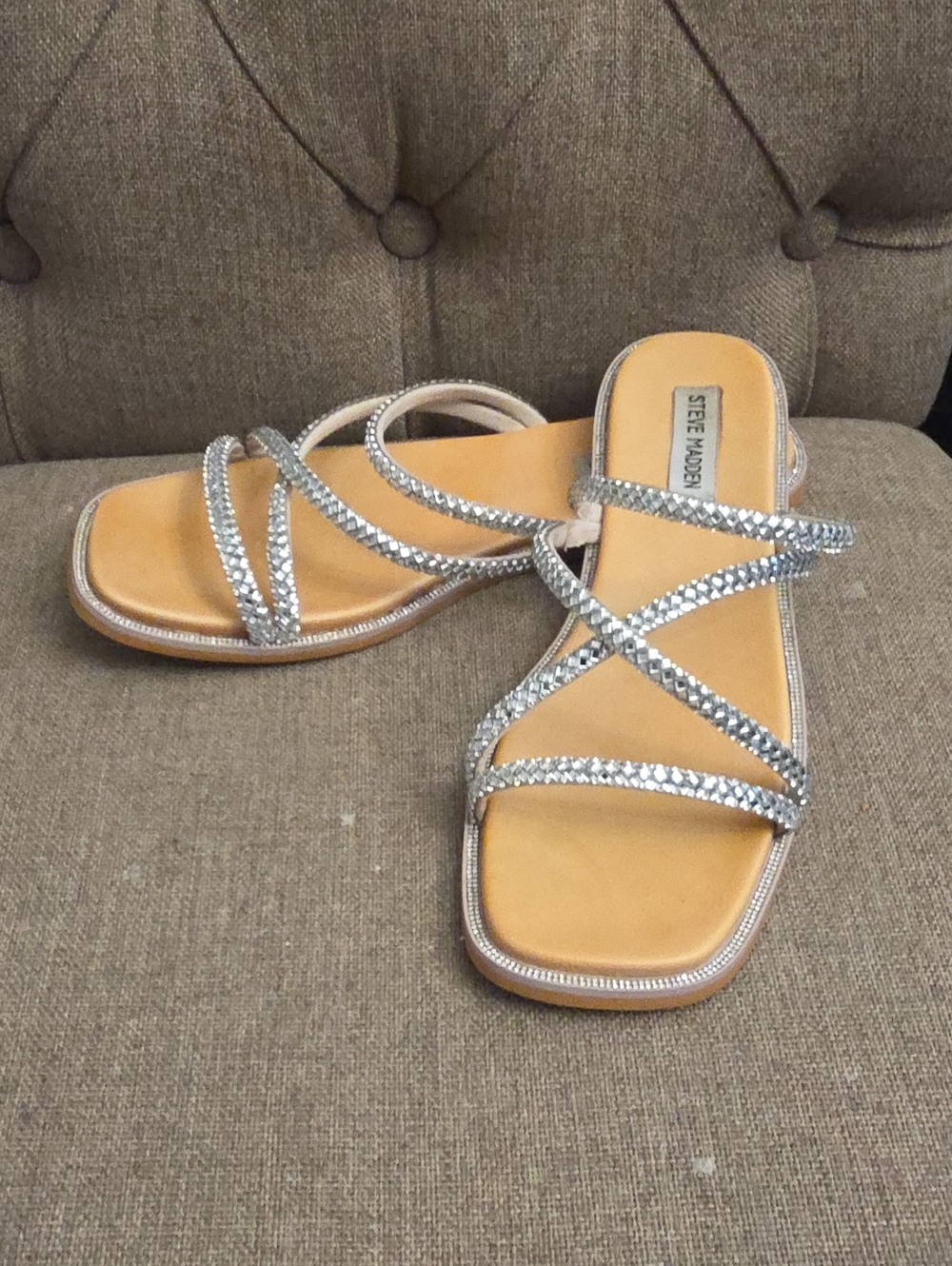 Steve Madden Jeweled Flat Sandals
